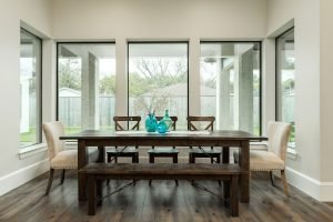Dining room staging in Houston